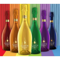Accademia Rainbow Serie Prosecco DOC Brut 6 x 0,75 Liter bei Premium-Rum.de