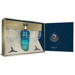 Mermaid Gin 42% Vol. 0,7 Liter incl. 2 Copa-Gläser in Geschenkbox