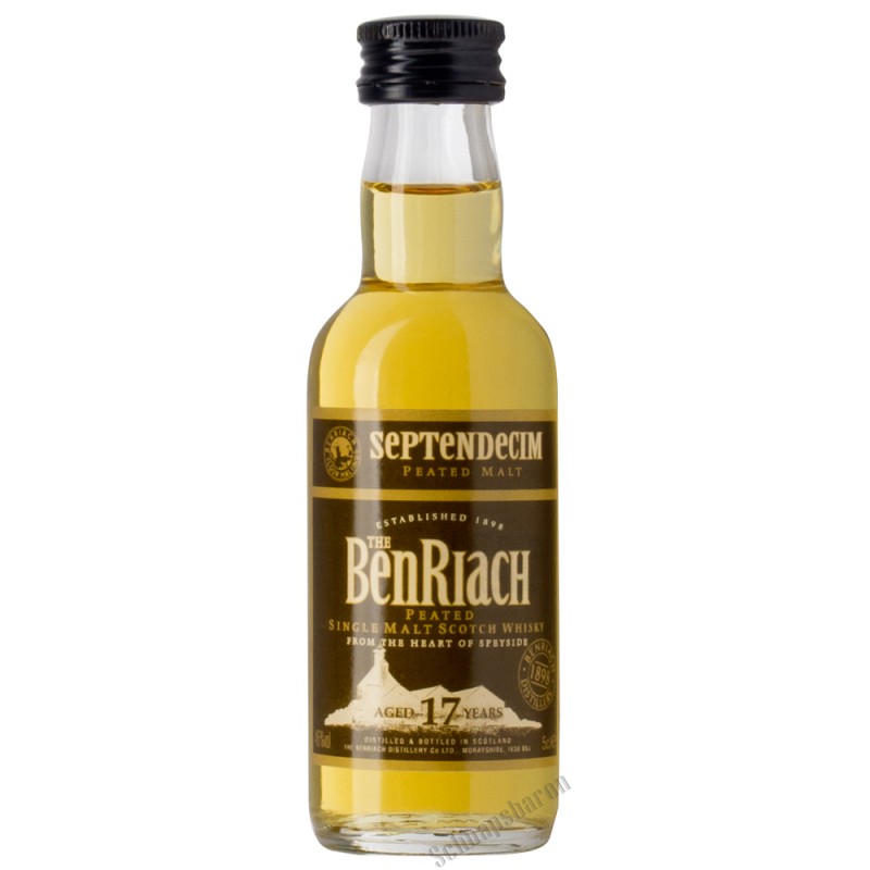 The Benriach Septendecim 17 Jahre Peated Single Malt Scotch Whisky 0,05 Liter