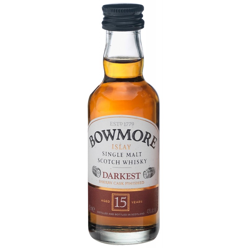 Bowmore 15 Jahre Islay Single Malt Scotch Whisky 43% Vol. 0,05 Liter