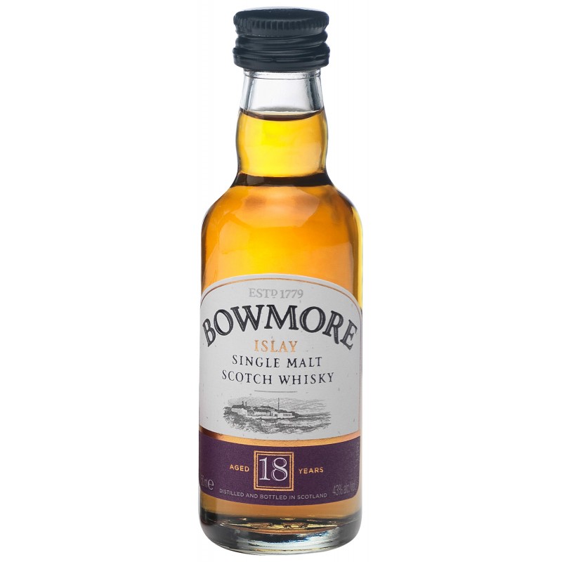 Bowmore 18 Jahre Islay Single Malt Scotch Whisky 43% Vol. 0,05 Liter