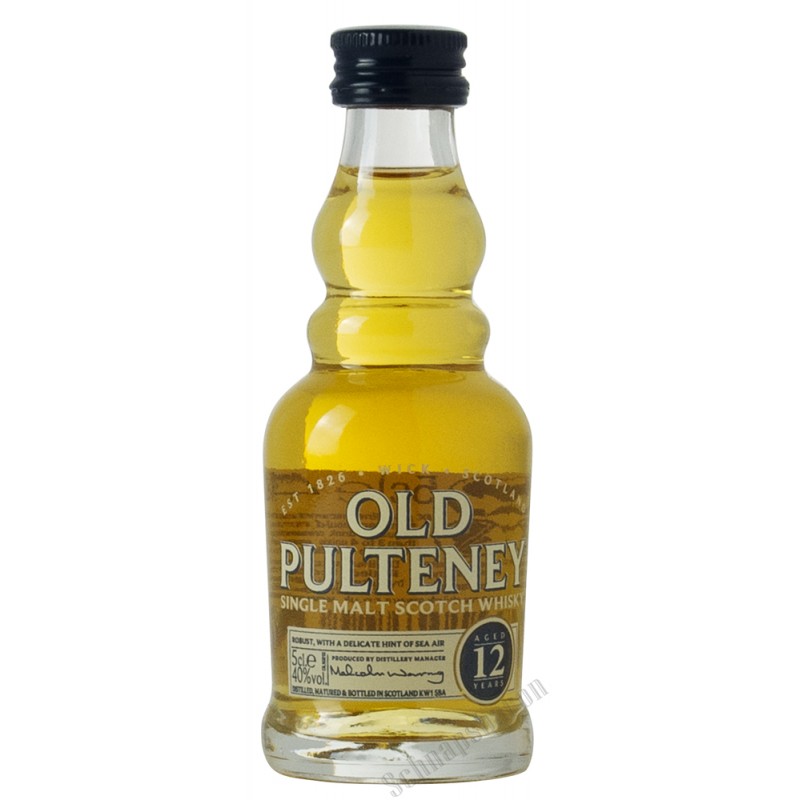 Old Pulteney 12 Jahre Single Malt Whisky 0,05 Liter