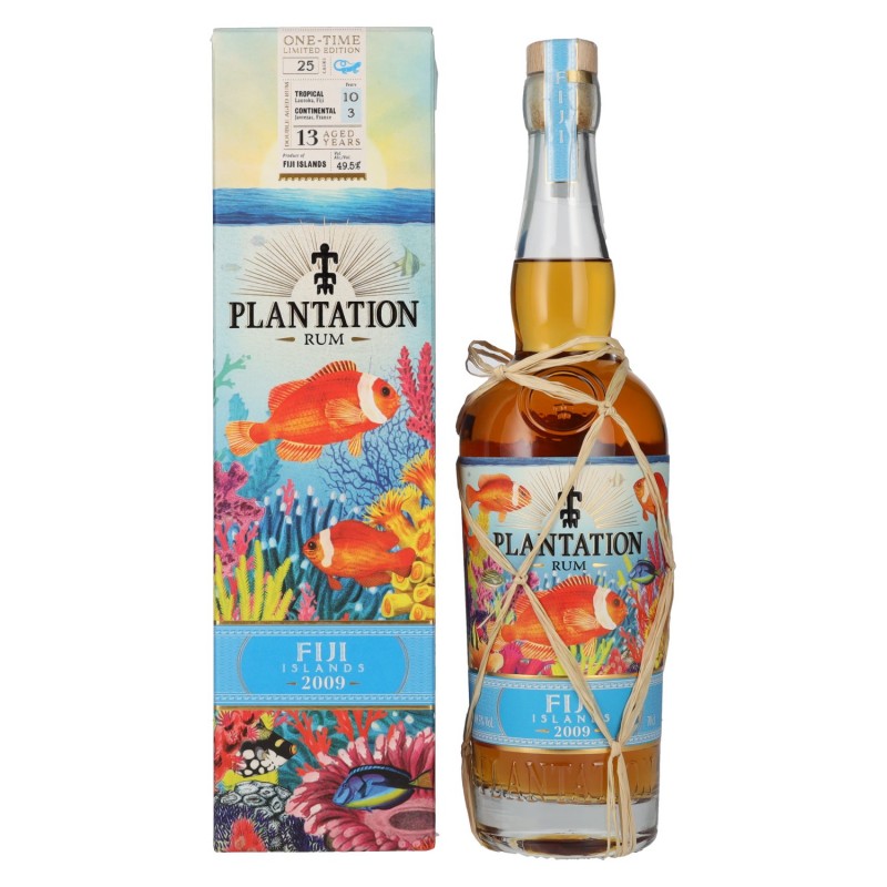 Plantation Rum FIJI ISLANDS ONE-TIME Limited Edition 2009 49,5% Vol. 0,7l in Geschenkbox hier bestellen