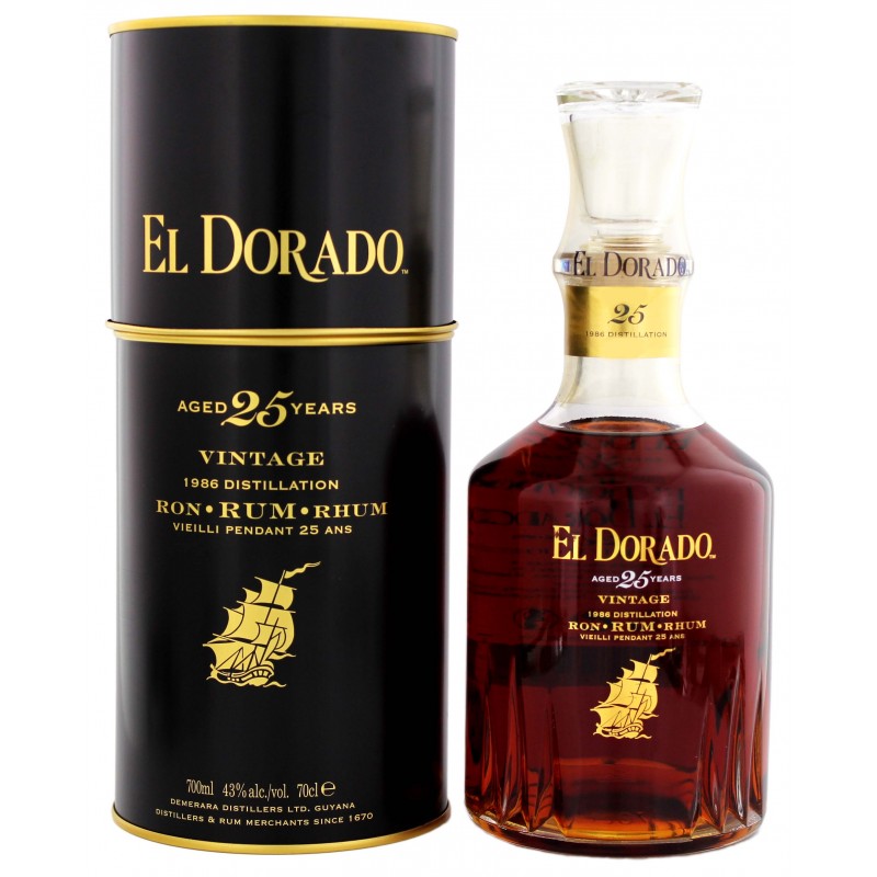 El Dorado 25 Years Old Vintage Limited Edition 43% Vol. 0,7 Liter