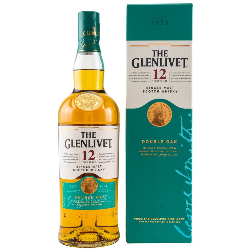 Glenlivet Speyside Single Malt Scotch Whisky 12 Jahre 40% Vol. 0,7 Liter