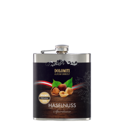 Dolomiti Haselnuss Premium Spirituose 35% Vol. 0,2 Liter im Flachmann