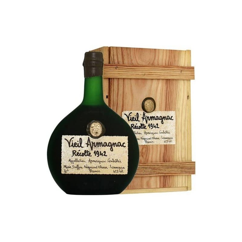 Marie Duffau 1942 Jahrgangs-Armagnac 42% Vol. 0,7 Liter in Holzbox bei Premium-Rum.de