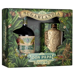 Don Papa Rum Baroko 40% Vol. 0,7 Liter im Geschenkset mit Flachmann bei Premium-Rum.de