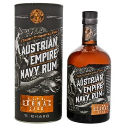 Austrian Empire Navy Rum COGNAC CASK 46,5% Vol. 0,7 Liter in Geschenkbox bei Premium-Rum.de