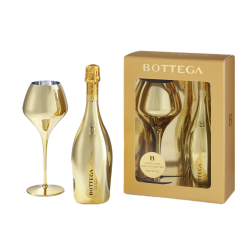 Bottega Gold Prosecco Spumante Brut DOC 0,75 Liter im GP mit Magnifico Glas hier bestellen