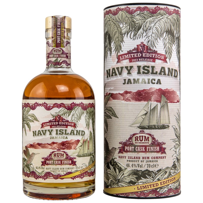 Navy Island Port Cask Finish Rum 46,4% Vol. 0,7 Liter in Geschenkbox