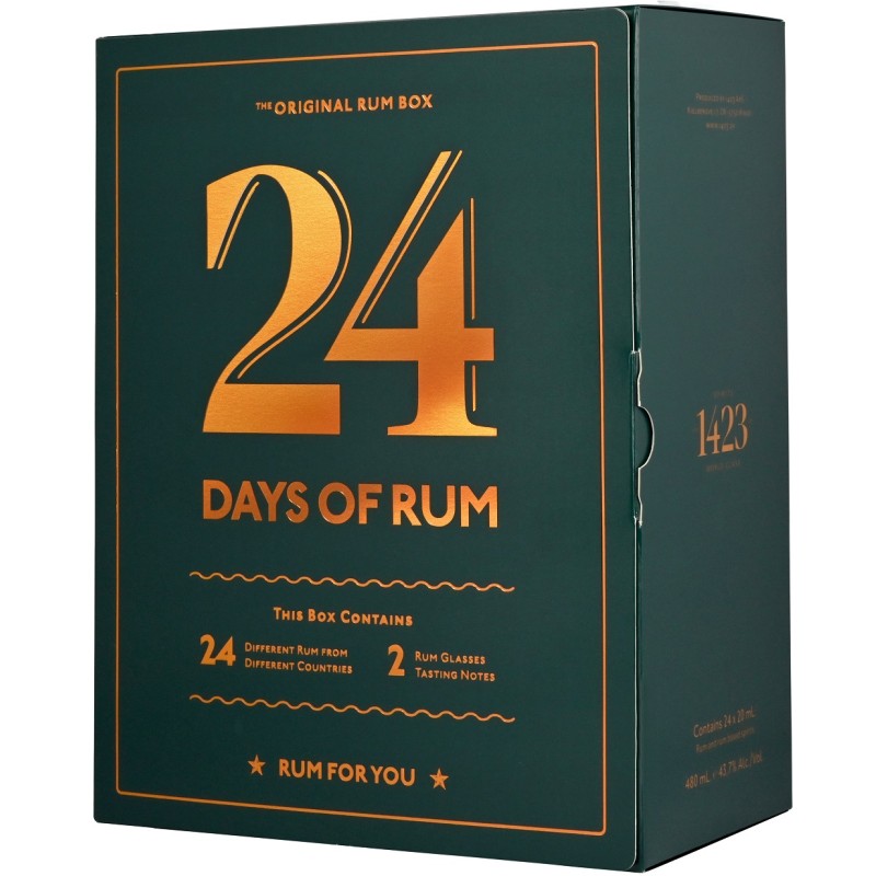 24 Days of Rum Rum - Adventskalender Green Edition bei Premium-Rum.de bestellen.