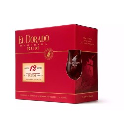 El Dorado Rum 12 Jahre 40% Vol. 0,7 Liter in GB mit 2 Gläsern