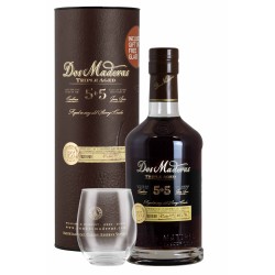 Dos Maderas 5+5 Rum 40% Vol. 0,7 Liter im Geschenkset mit Glas