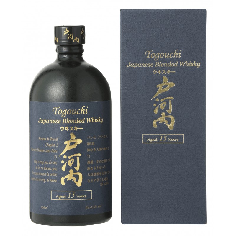Togouchi 15 Years Old Japanese Blended Whisky 43,8% Vol. 0,7 Liter