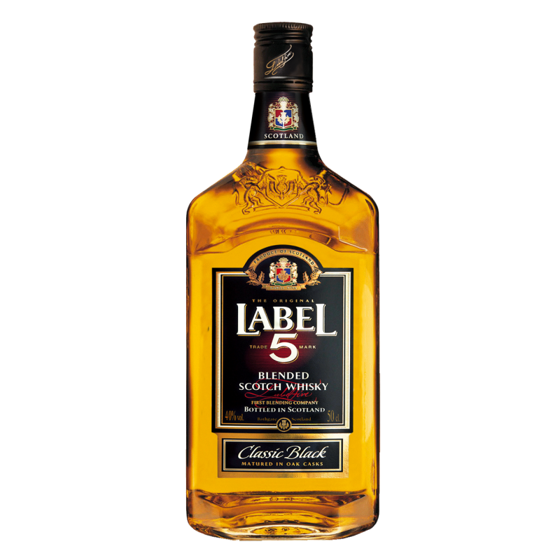 LABEL 5 Classic Black Blended Scotch Whisky 0,5 Liter
