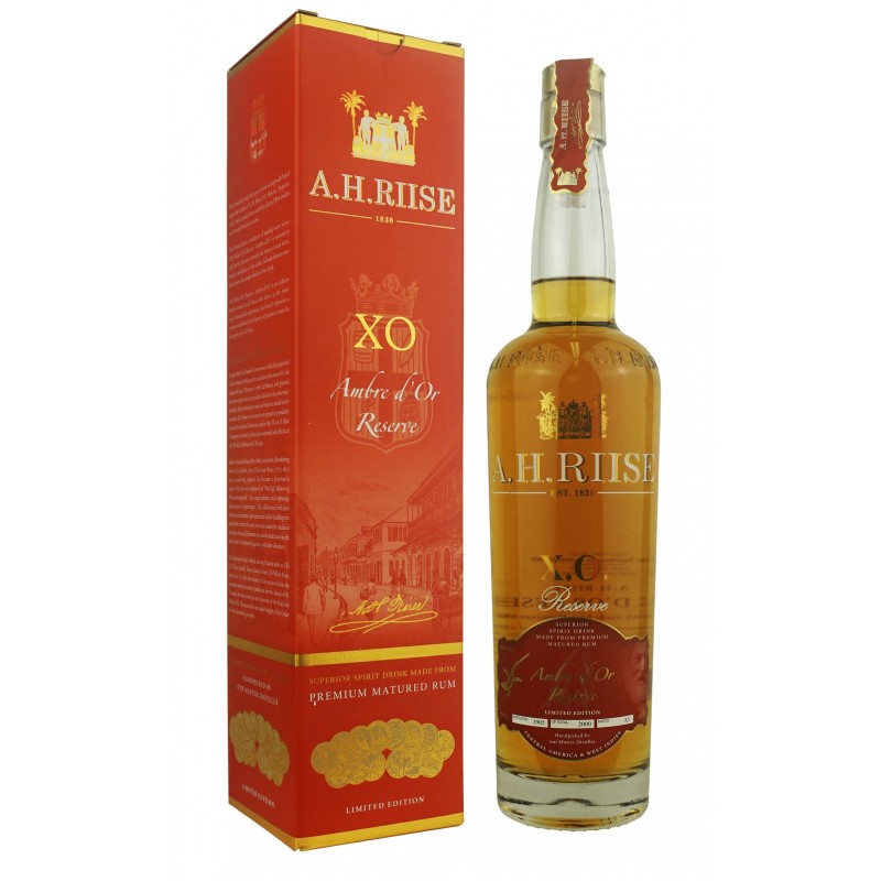 A.H.RIISE XO Ambre d'Or Reserve Rum 42% Vol. 0,7 Liter