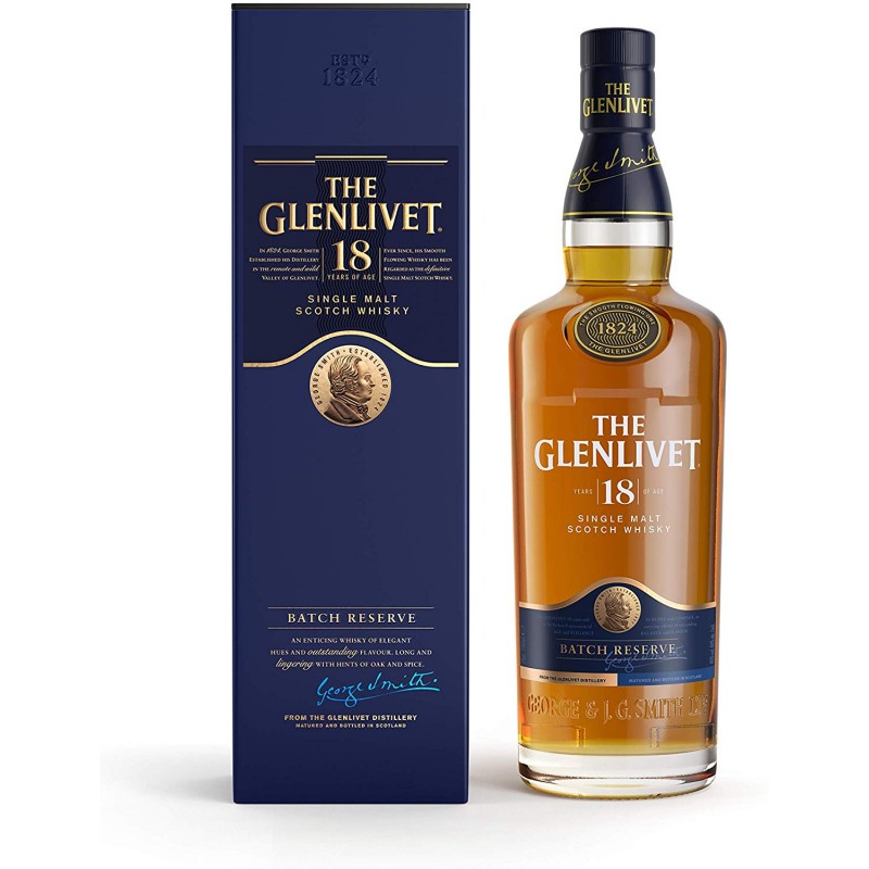 Glenlivet Single Malt Scotch Whisky 18 Jahre 40% Vol. 0,7 Liter