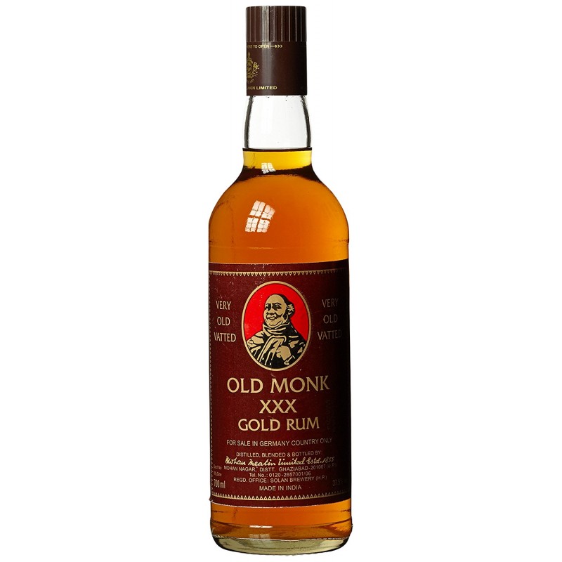 Old Monk XXX Gold Rum 37,5% Vol. 0,7 Liter