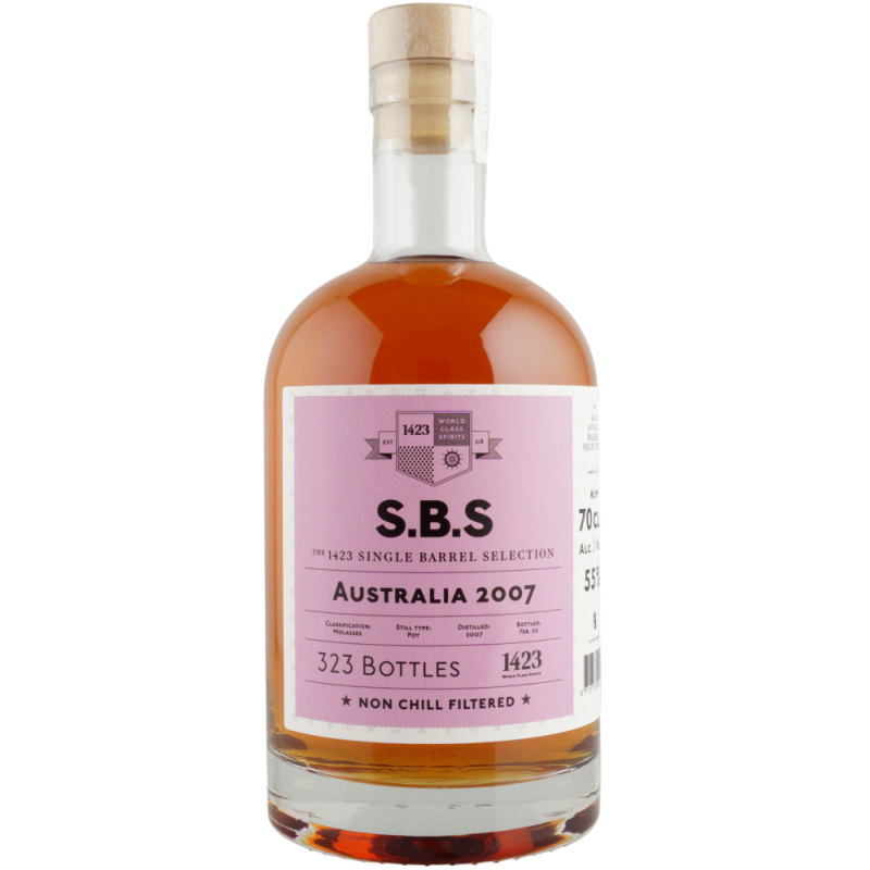 S.B.S Australia 2007 55% Vol. 0,7 Liter in Geschenkbox bei Premium-Rum.de