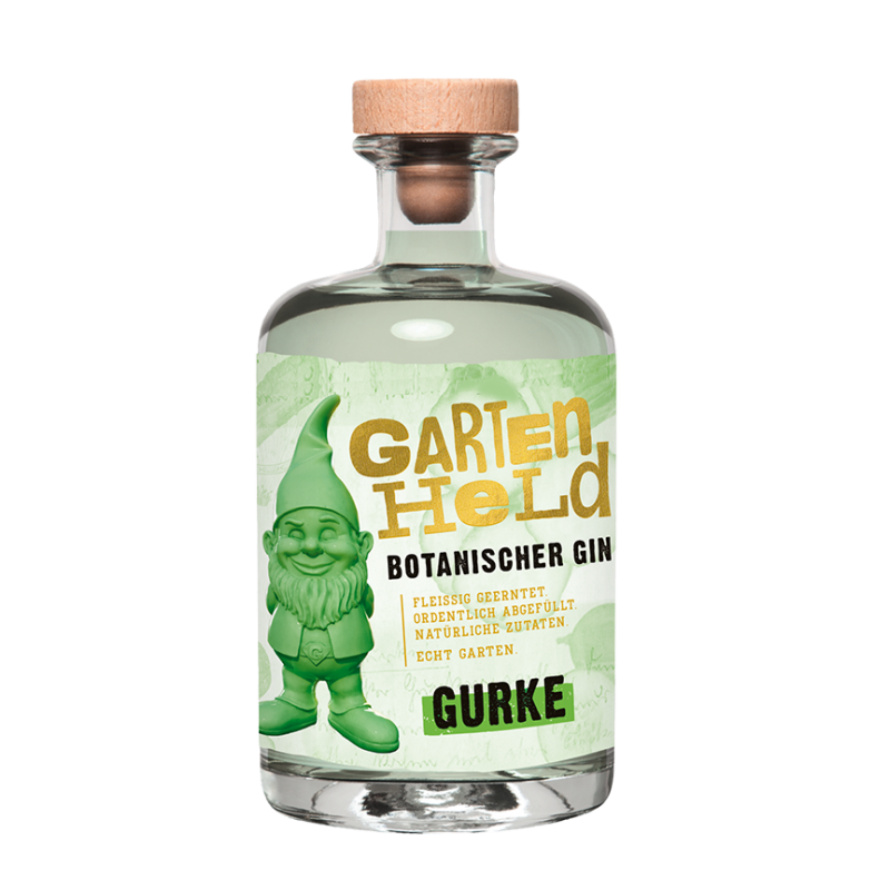 Gartenheld Gurke Botanischer Gin 38% Vol. 0,5 Liter bei Premium-Rum.de online bestellen.
