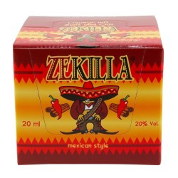 ZEKILLA Mexican Style 20% Vol. 25 x 0,02 Liter Zimtlikör mit Chili