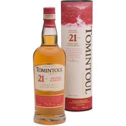 Tomintoul 21 Years Old Single Malt Scotch Whisky 40% Vol. 0,7 Liter bei Premium-Rum.de bestellen.