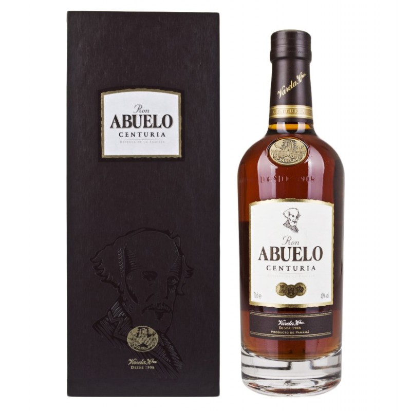 Ron Abuelo CENTURIA Reserva de la Familia 40% Vol. 0,7 Liter in Holzkiste bei Premium-Rum.de